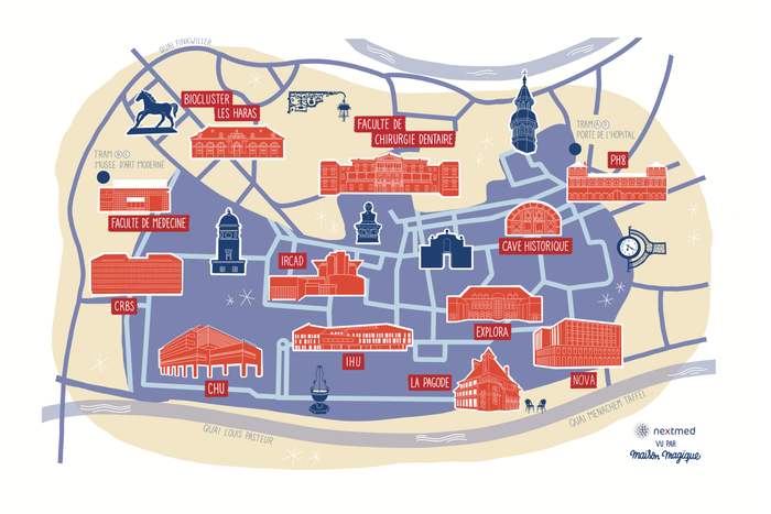 Infographie du Campus Nextmed